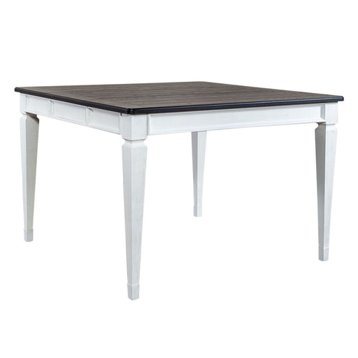 Allyson Park - 5 Piece Gathering Table Set - Wirebrushed White / Charcoal – 5 Piece Dining Room Sets by Liberty Furniture at Furniture Wholesale Plus , Nashville furniture store