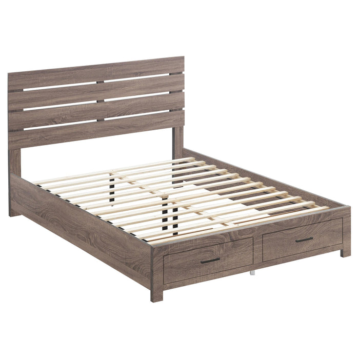 Brantford Eastern King Storage Bed Barrel Oak - Premium Bed from Coaster Z2 Standard - Just $358! Shop now at Furniture Wholesale Plus  We are the best furniture store in Nashville, Hendersonville, Goodlettsville, Madison, Antioch, Mount Juliet, Lebanon, Gallatin, Springfield, Murfreesboro, Franklin, Brentwood