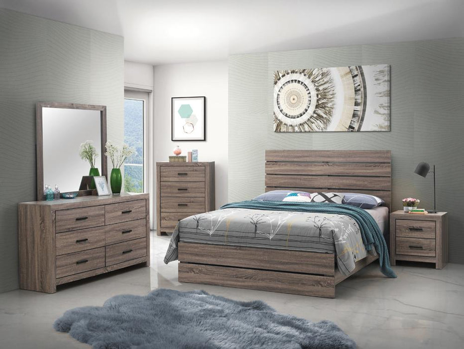 Brantford 4-piece Eastern King Panel Bedroom Set Barrel Oak - Premium Bedroom Set from Coaster Z2 Standard - Just $758! Shop now at Furniture Wholesale Plus  We are the best furniture store in Nashville, Hendersonville, Goodlettsville, Madison, Antioch, Mount Juliet, Lebanon, Gallatin, Springfield, Murfreesboro, Franklin, Brentwood