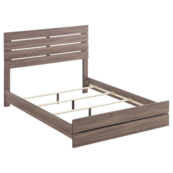 Brantford Eastern King Panel Bed Barrel Oak - Premium Bed from Coaster Z2 Standard - Just $166! Shop now at Furniture Wholesale Plus  We are the best furniture store in Nashville, Hendersonville, Goodlettsville, Madison, Antioch, Mount Juliet, Lebanon, Gallatin, Springfield, Murfreesboro, Franklin, Brentwood