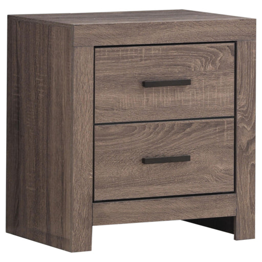 Brantford 2-drawer Nightstand Barrel Oak - Premium Nightstand from Coaster Z2 Standard - Just $124! Shop now at Furniture Wholesale Plus  We are the best furniture store in Nashville, Hendersonville, Goodlettsville, Madison, Antioch, Mount Juliet, Lebanon, Gallatin, Springfield, Murfreesboro, Franklin, Brentwood