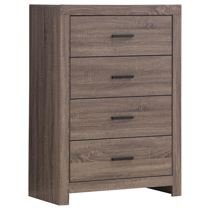 Brantford 4-drawer Chest Barrel Oak - Premium Chest from Coaster Z2 Standard - Just $288! Shop now at Furniture Wholesale Plus  We are the best furniture store in Nashville, Hendersonville, Goodlettsville, Madison, Antioch, Mount Juliet, Lebanon, Gallatin, Springfield, Murfreesboro, Franklin, Brentwood