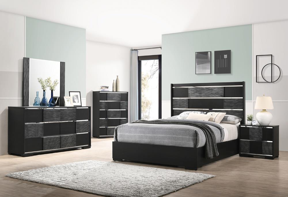 Blacktoft 4-piece Queen Panel Bedroom Set Black - Premium Bedroom Set from Coaster Z2 Standard - Just $1430! Shop now at Furniture Wholesale Plus  We are the best furniture store in Nashville, Hendersonville, Goodlettsville, Madison, Antioch, Mount Juliet, Lebanon, Gallatin, Springfield, Murfreesboro, Franklin, Brentwood