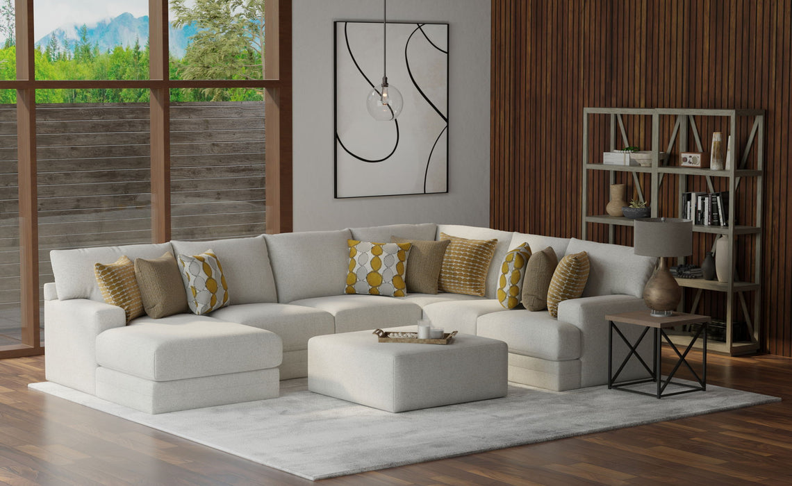 Tori - Sectional With Comfort Coil Seating, Cocktail Ottoman And Accent Pillows Included – 2 Piece Living Room Sets by Jackson at Furniture Wholesale Plus , Nashville furniture store