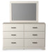 Stelsie - Dresser, Mirror - White – Dresser & Mirror by Signature Design by Ashley® at Furniture Wholesale Plus , Nashville furniture store