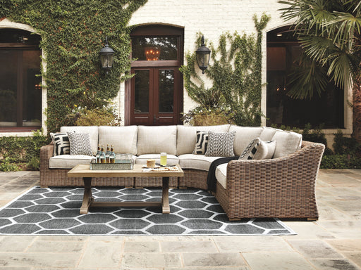 Beachcroft - Sectional Lounge Set – 5 Piece Outdoor Sets by Signature Design by Ashley® at Furniture Wholesale Plus , Nashville furniture store