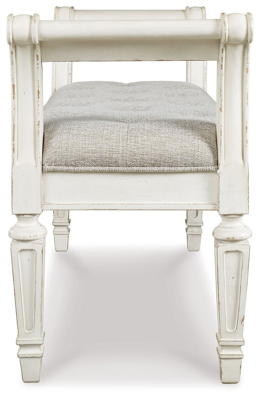 Realyn - Accent Bench - Antique White – Accent Benches by Signature Design by Ashley® at Furniture Wholesale Plus , Nashville furniture store
