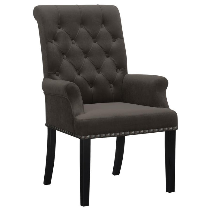 Alana - Upholstered Dining Arm Chair – Arm Chairs by CoasterEssence at Furniture Wholesale Plus , Nashville furniture store
