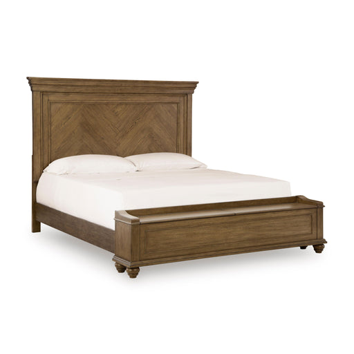 Karallin - 3 Pc. - Queen Panel Storage Bed, Dresser And Mirror - Medium Brown – 3 Piece Bedroom Sets by Signature Design by Ashley® at Furniture Wholesale Plus , Nashville furniture store