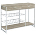 Melrose - 2-Drawer Home Bar Storage With Wine Rack Gray - Gray – Wine Cabinets by Coaster Fine Furniture at Furniture Wholesale Plus , Nashville furniture store