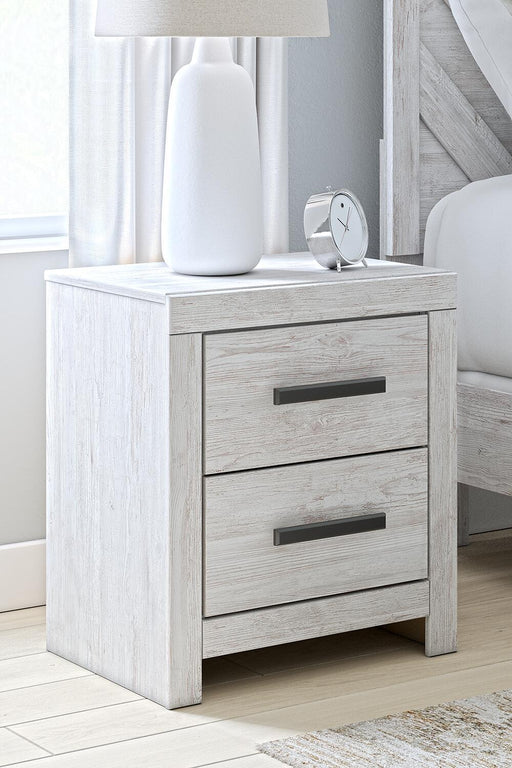 Cayboni - Two Drawer Night Stand - Whitewash – Accent Nightstands by Signature Design by Ashley® at Furniture Wholesale Plus , Nashville furniture store