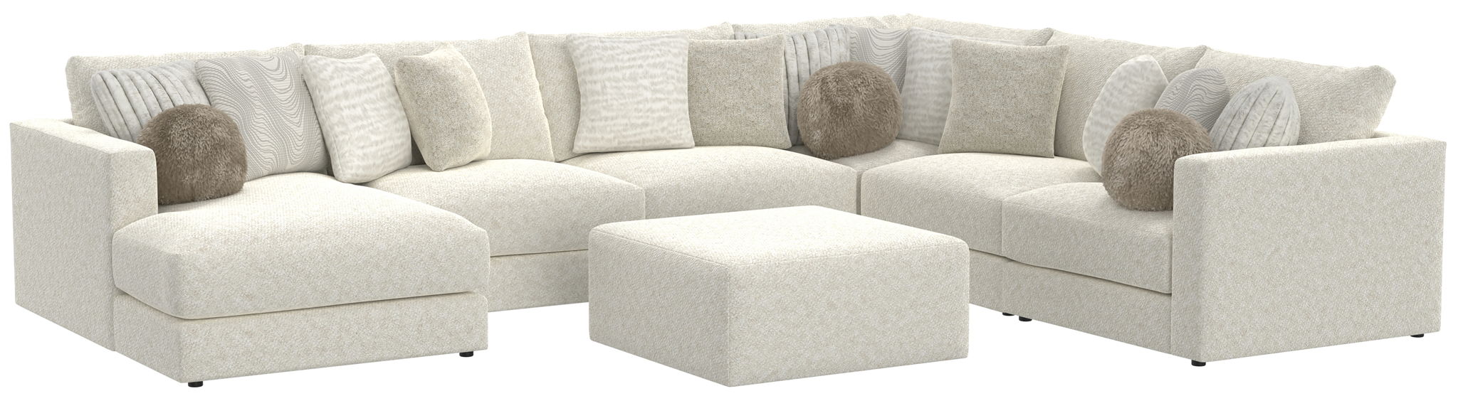 Ritzy - Modular Sofa And Included Cocktail Ottoman – 2 Piece Living Room Sets by Jackson at Furniture Wholesale Plus , Nashville furniture store