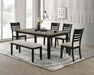 Folio - Bench - Black / Gray – Dining Benches by Crown Mark at Furniture Wholesale Plus , Nashville furniture store
