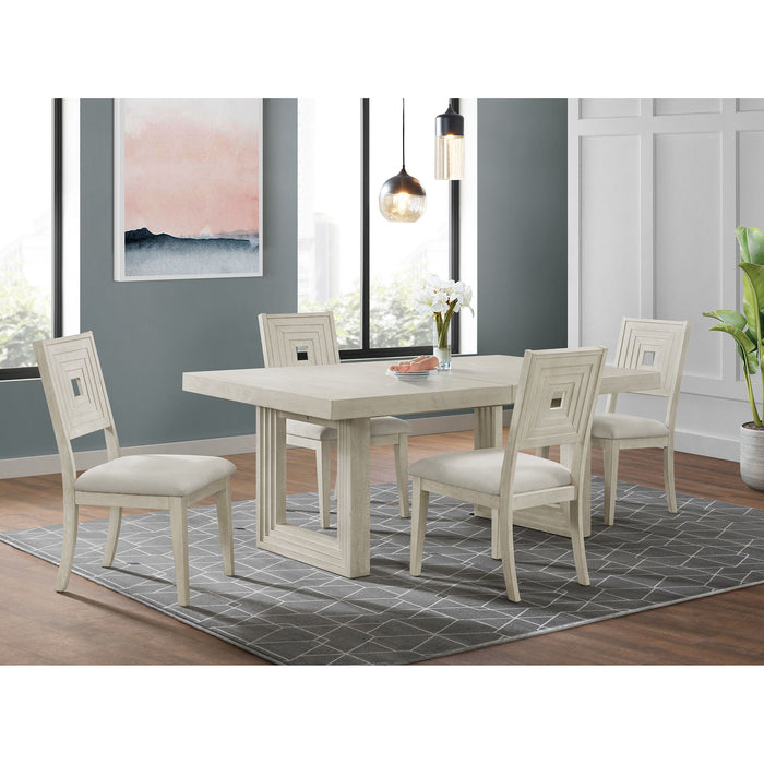 Avalanche - Dining Side Chair (Set of 2) - Antique White – Chair Sets by Elements International at Furniture Wholesale Plus , Nashville furniture store