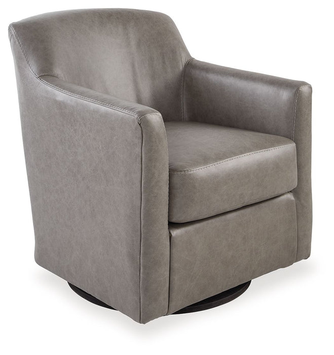 Bradney - Swivel Accent Chair - Premium Swivel Chairs from Signature Design by Ashley® - Just $378! Shop now at Furniture Wholesale Plus  We are the best furniture store in Nashville, Hendersonville, Goodlettsville, Madison, Antioch, Mount Juliet, Lebanon, Gallatin, Springfield, Murfreesboro, Franklin, Brentwood