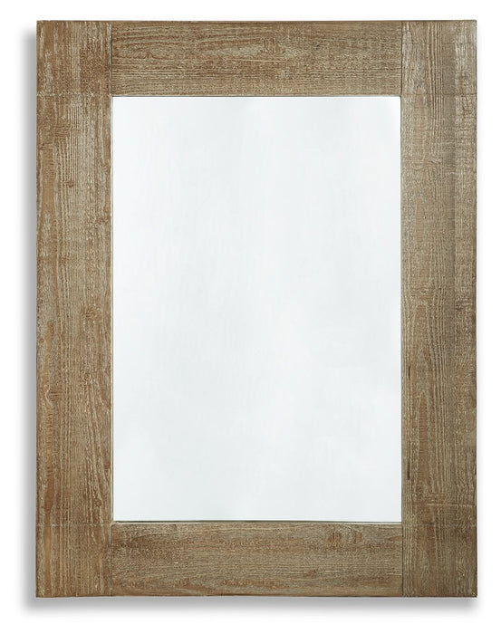 Waltleigh - Accent Mirror - Distressed Brown – Accent Mirrors by Signature Design by Ashley® at Furniture Wholesale Plus , Nashville furniture store