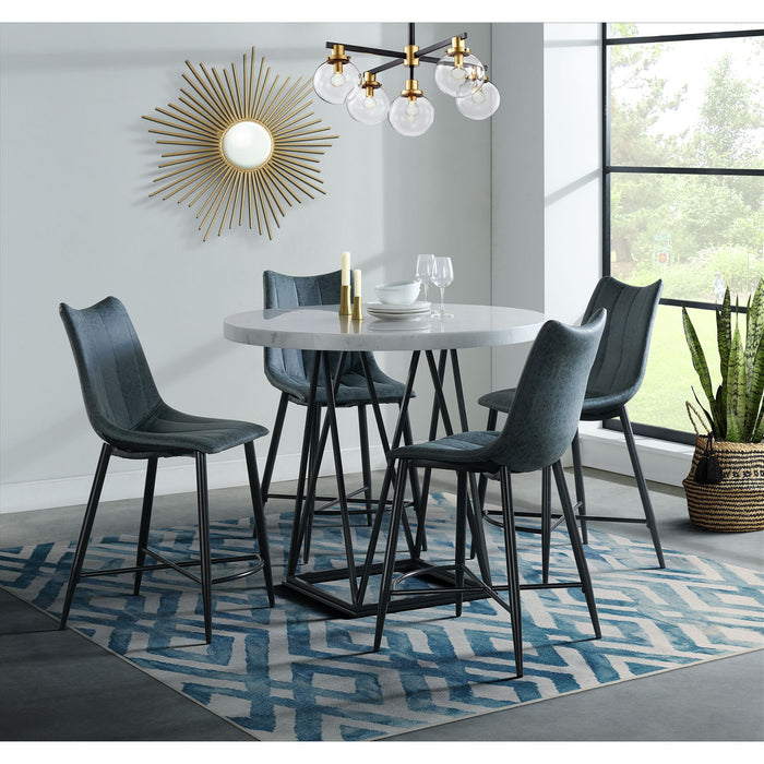 Riko - Round Counter Height Dining Table - White – Counter Tables by Elements International at Furniture Wholesale Plus , Nashville furniture store