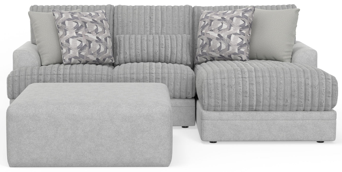 Titan - Sectional With Comfort Coil Seating, Cocktail Ottoman And Accent Pillows Included – 2 Piece Living Room Sets by Jackson at Furniture Wholesale Plus , Nashville furniture store