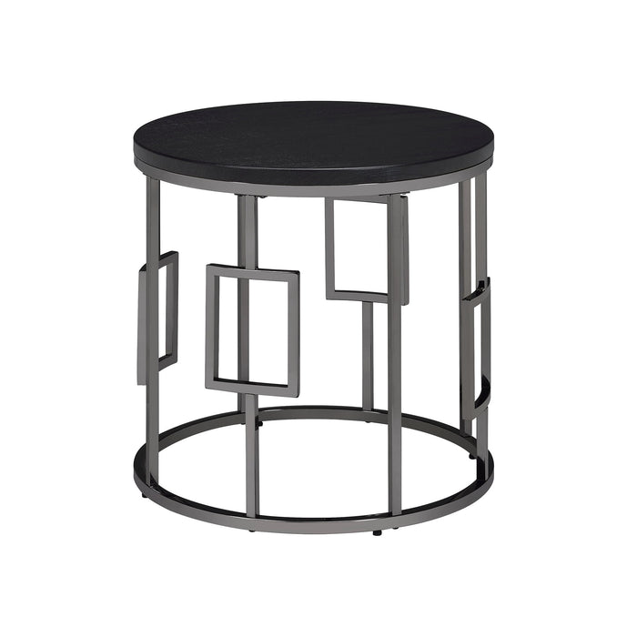 Ester - Round End Table - Chrome – End Tables by Elements International at Furniture Wholesale Plus , Nashville furniture store