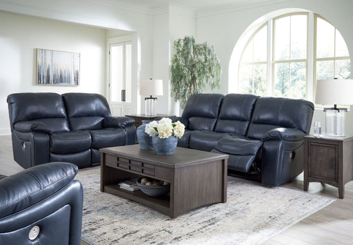 Leesworth - 3 Pc. - Power Reclining Sofa, Power Reclining Loveseat, Power Rocker Recliner - Ocean – 3 Piece Living Room Sets by Signature Design by Ashley® at Furniture Wholesale Plus , Nashville furniture store