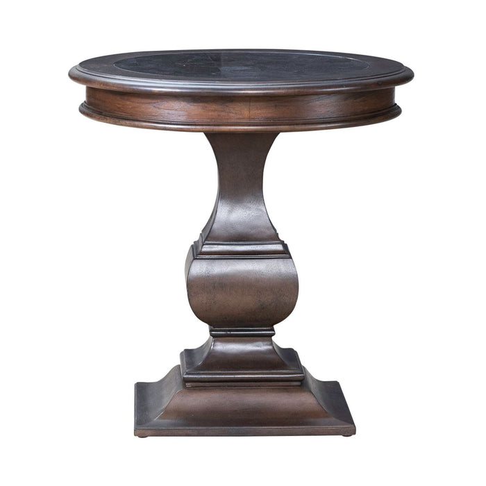 Providence Park - Round End Table - Chateau Brown – End Tables by Liberty Furniture at Furniture Wholesale Plus , Nashville furniture store