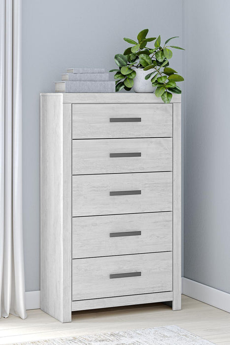 Cayboni - Five Drawer Chest - Whitewash – Accent Chests by Signature Design by Ashley® at Furniture Wholesale Plus , Nashville furniture store