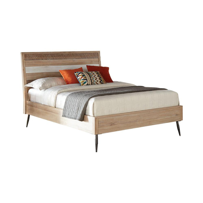 Marlow Eastern King Platform Bed Rough Sawn Multi - Premium Bed from Coaster Z2 Standard - Just $810! Shop now at Furniture Wholesale Plus  We are the best furniture store in Nashville, Hendersonville, Goodlettsville, Madison, Antioch, Mount Juliet, Lebanon, Gallatin, Springfield, Murfreesboro, Franklin, Brentwood