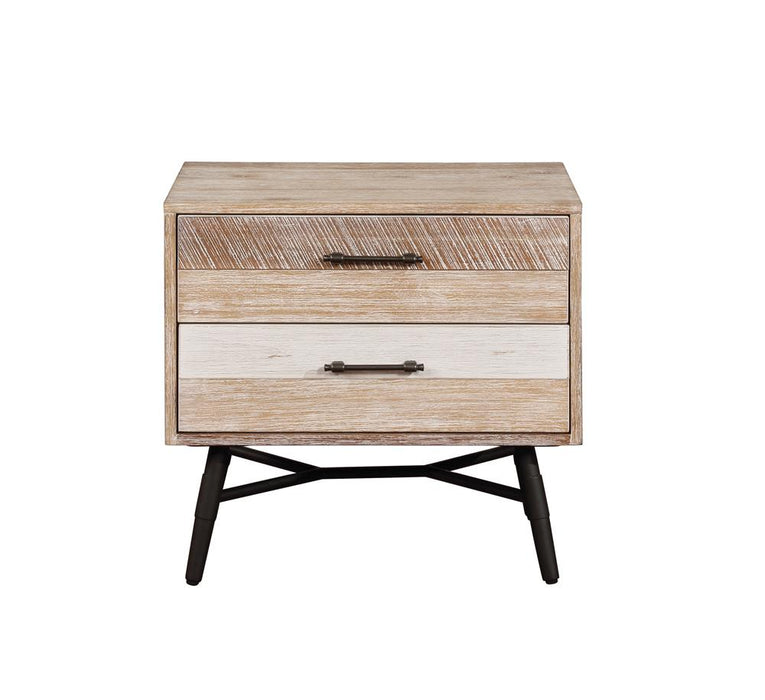 Marlow 2-drawer Nightstand Rough Sawn Multi - Premium Nightstand from Coaster Z2 Standard - Just $304! Shop now at Furniture Wholesale Plus  We are the best furniture store in Nashville, Hendersonville, Goodlettsville, Madison, Antioch, Mount Juliet, Lebanon, Gallatin, Springfield, Murfreesboro, Franklin, Brentwood