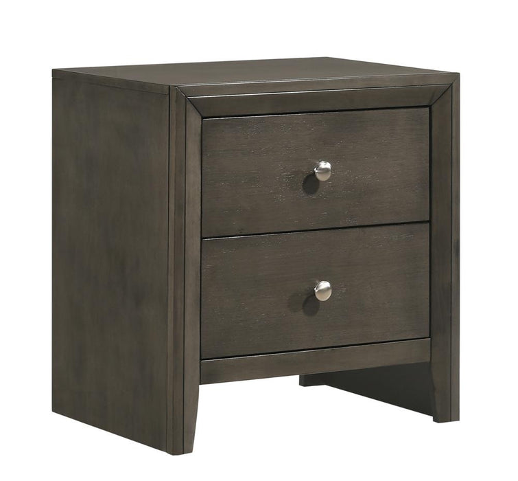 Serenity 2-drawer Nightstand Mod Grey - Premium Nightstand from Coaster Z2 Standard - Just $144! Shop now at Furniture Wholesale Plus  We are the best furniture store in Nashville, Hendersonville, Goodlettsville, Madison, Antioch, Mount Juliet, Lebanon, Gallatin, Springfield, Murfreesboro, Franklin, Brentwood