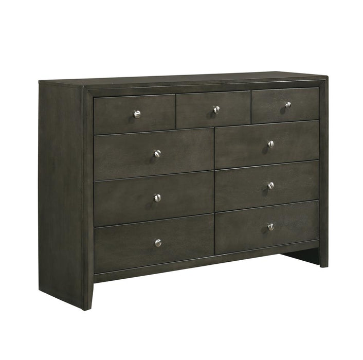 Serenity 9-drawer Dresser Mod Grey - Premium Dresser from Coaster Z2 Standard - Just $460! Shop now at Furniture Wholesale Plus  We are the best furniture store in Nashville, Hendersonville, Goodlettsville, Madison, Antioch, Mount Juliet, Lebanon, Gallatin, Springfield, Murfreesboro, Franklin, Brentwood