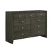 Serenity 9-drawer Dresser Mod Grey - Premium Dresser from Coaster Z2 Standard - Just $460! Shop now at Furniture Wholesale Plus  We are the best furniture store in Nashville, Hendersonville, Goodlettsville, Madison, Antioch, Mount Juliet, Lebanon, Gallatin, Springfield, Murfreesboro, Franklin, Brentwood