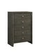 Serenity 5-drawer Chest Mod Grey - Premium Chest from Coaster Z2 Standard - Just $332! Shop now at Furniture Wholesale Plus  We are the best furniture store in Nashville, Hendersonville, Goodlettsville, Madison, Antioch, Mount Juliet, Lebanon, Gallatin, Springfield, Murfreesboro, Franklin, Brentwood