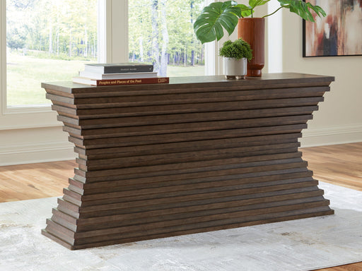 Hannodream - Sofa Table - Warm Brown – Sofa Tables by Signature Design by Ashley® at Furniture Wholesale Plus , Nashville furniture store