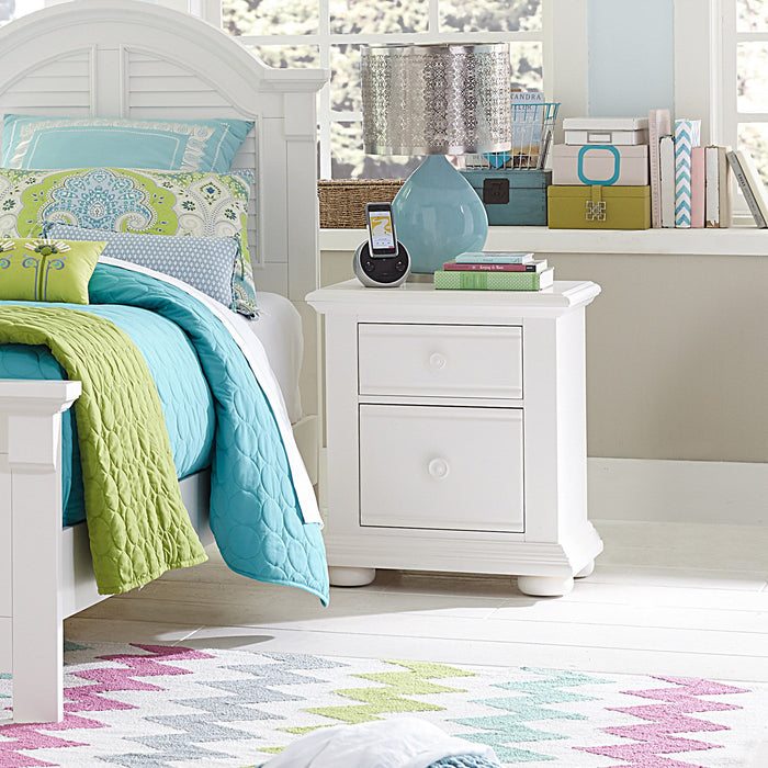 Summer House - 2 Drawer Nightstand - Oyster White – Nightstands by Liberty Furniture at Furniture Wholesale Plus , Nashville furniture store