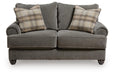 Tallow Creek - Loveseat - Shadow – Stationary Loveseats by Signature Design by Ashley® at Furniture Wholesale Plus , Nashville furniture store