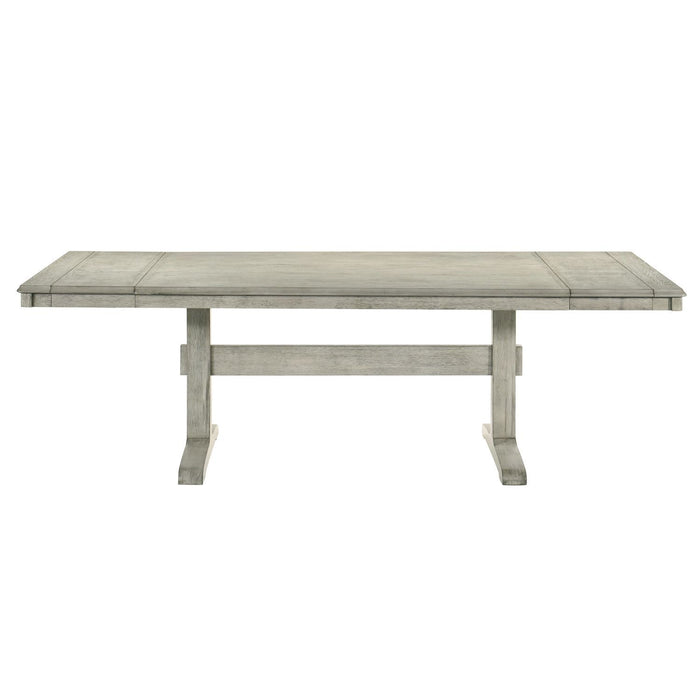 Hallendale - Trestle Table - Gravel Wash – Dining Tables by Liberty Furniture at Furniture Wholesale Plus , Nashville furniture store