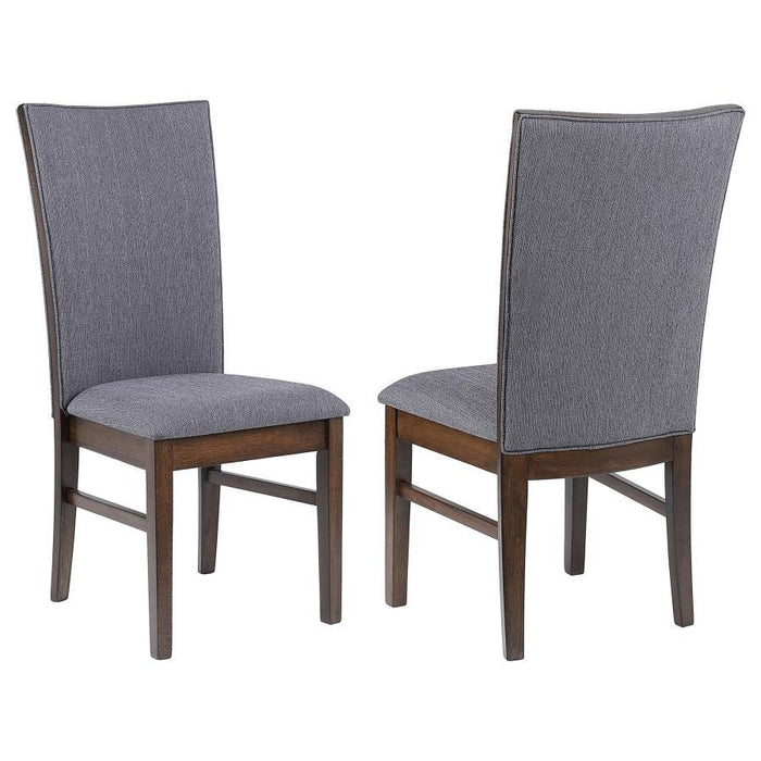 Sherwood - Upholstered Dining Side Chair (Set of 2) - Gray – Chair Sets by Coaster Fine Furniture at Furniture Wholesale Plus , Nashville furniture store