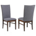 Sherwood - Upholstered Dining Side Chair (Set of 2) - Gray – Chair Sets by Coaster Fine Furniture at Furniture Wholesale Plus , Nashville furniture store