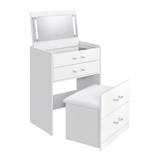 Irvine - Mini Vanity With Stool, LED And USB – Vanity Sets by Elements International at Furniture Wholesale Plus , Nashville furniture store