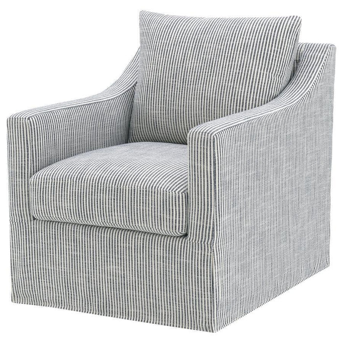 Winter - Upholstered Sloped Arm Accent Swivel Chair - Premium Swivel Chairs from Coaster Fine Furniture - Just $549! Shop now at Furniture Wholesale Plus  We are the best furniture store in Nashville, Hendersonville, Goodlettsville, Madison, Antioch, Mount Juliet, Lebanon, Gallatin, Springfield, Murfreesboro, Franklin, Brentwood