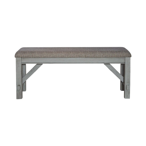 Newport - Dining Bench - Smokey Gray / Carbon Gray – Upholstered Benches by Liberty Furniture at Furniture Wholesale Plus , Nashville furniture store