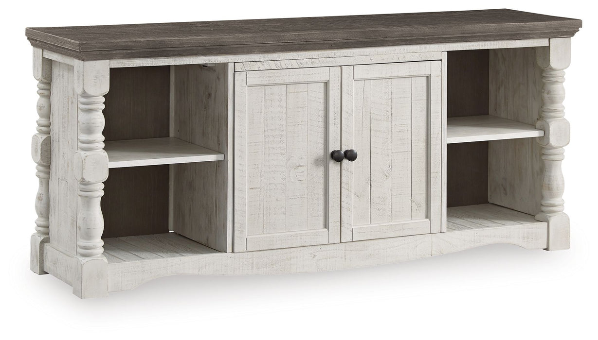 Havalance - Extra Large TV Stand - 2 Doors - Brown / Beige – TV Stands by Signature Design by Ashley® at Furniture Wholesale Plus , Nashville furniture store