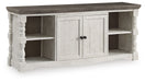 Havalance - Extra Large TV Stand - 2 Doors - Brown / Beige – TV Stands by Signature Design by Ashley® at Furniture Wholesale Plus , Nashville furniture store