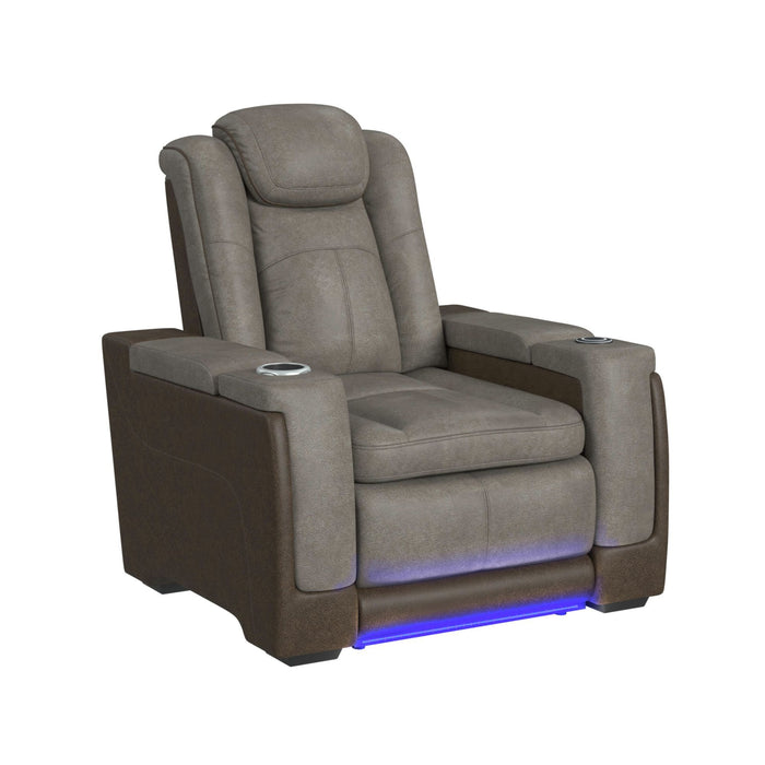 Lantana - Power Motion Recliner With Power Headrest, LED , Wireless Charger And Cup Holder – Reclining Chairs by Elements International at Furniture Wholesale Plus , Nashville furniture store