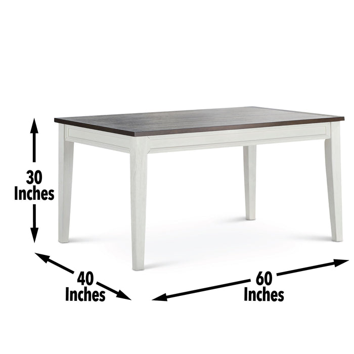 Caylie - Fix Top Dining Table - White – Dining Tables by Steve Silver Furniture at Furniture Wholesale Plus , Nashville furniture store