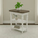 Turnberry Park - Chairside Table - Washed White – Chair Side Tables by Liberty Furniture at Furniture Wholesale Plus , Nashville furniture store