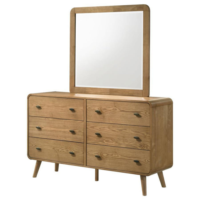 Robyn - 6-Drawer Bedroom Dresser And Mirror – Dresser & Mirror by CoasterEssence at Furniture Wholesale Plus , Nashville furniture store