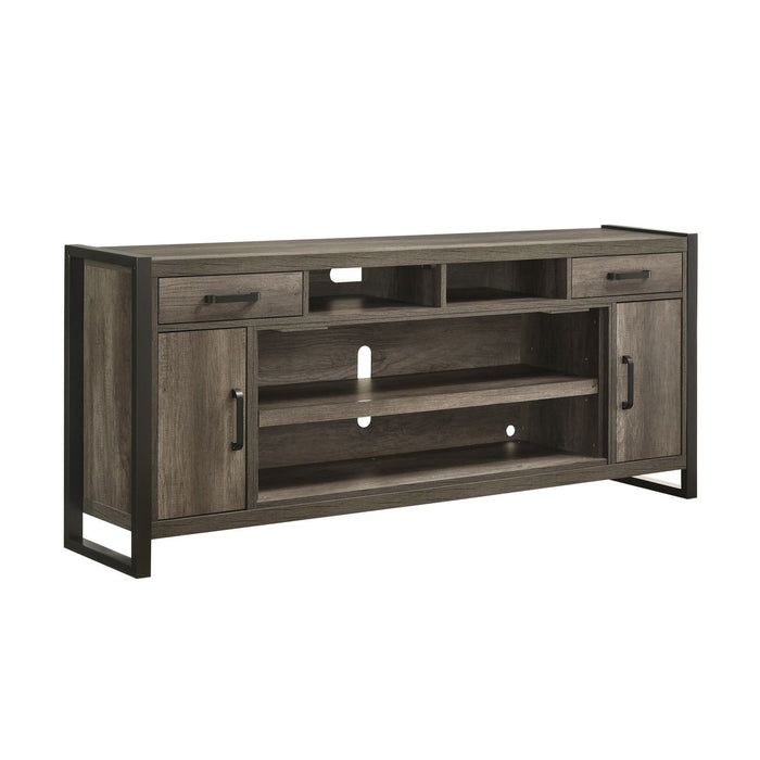 Fireplace TV Consoles - 78" Fireplace TV Console FTS - Brown – Fireplace TV Stands by Liberty Furniture at Furniture Wholesale Plus , Nashville furniture store