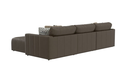 Siena - 4 Piece Modular Sectional With Cuddler Seat Cushions And Included Accent Pillows - Chocolate – Stationary Sectionals by Jackson at Furniture Wholesale Plus , Nashville furniture store