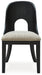 Rowanbeck - Dining Upholstered Side Chair (Set of 2) - Gray / Black – Chair Sets by Signature Design by Ashley® at Furniture Wholesale Plus , Nashville furniture store